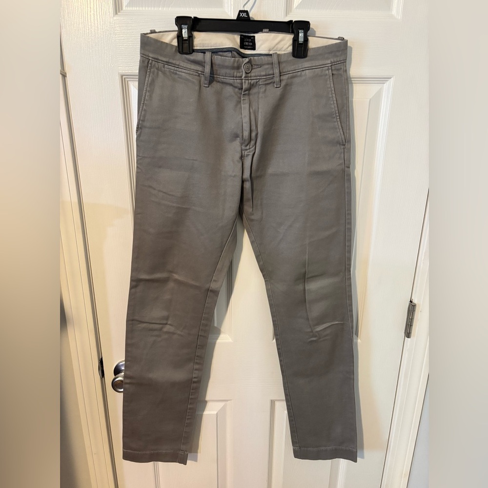 J. Crew Slim Fit Gray Chinos